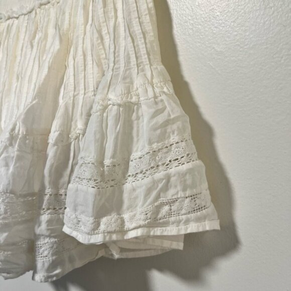 Sunday Best White Boho Eyelet Lace Skirt Size 0 - Picture 10 of 11